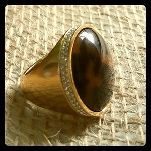 Michael Kors Pave Tortoise Dome Ring